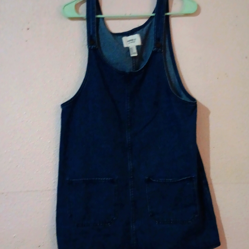 Denim Jumper Dress Sz M